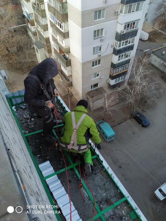 Ремонт крыши балконов 6