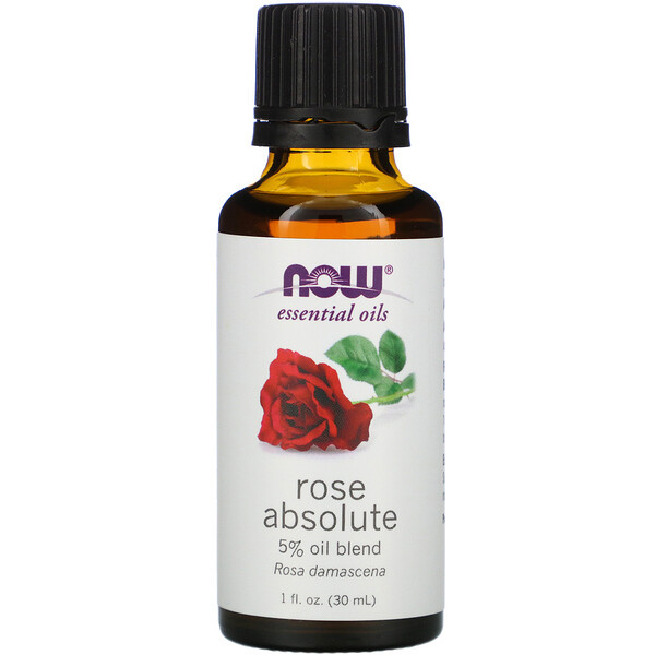 Ефірне масло троянди (Rose absolute) Now Foods, 30 мл