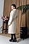 Весняне пальто жіноче демісезонне модне 44-52 бежевий, фото 3