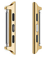 Переходник коннектор для ремешка Apple Watch 38-40 mm Gold БЕЗ ДУГИ