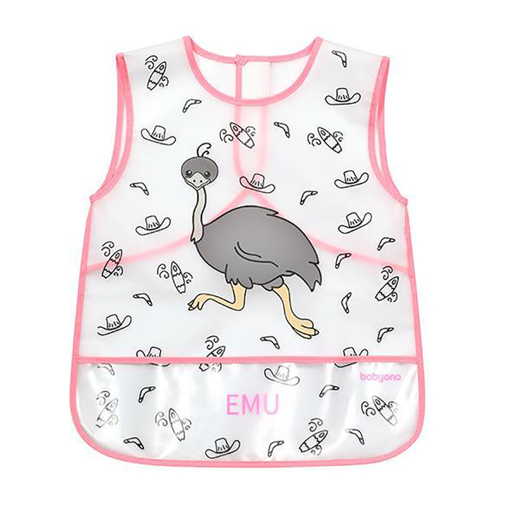 Нагрудник-фартух "Я активний" BabyOno Emu (5901435407141)