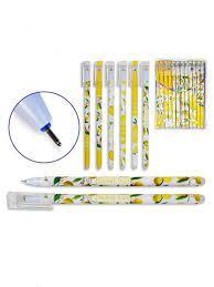 Ручка пиши-стирай GP-3497 Синяя "Лимон", толщина 0,38мм, исчезающие ...