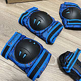 Фірмовий комплект захисту, шолом Maraton+ наколінники, налокітники, рукавички, фото 8
