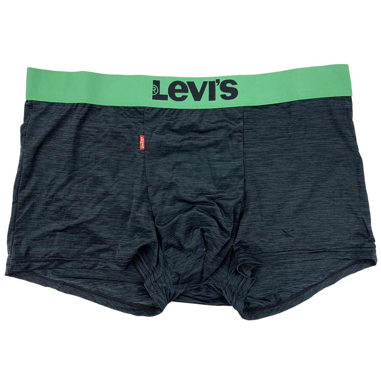 Чоловічі труси Levis преміум якості, колір чорний з темно-зеленими смужками, розмір XXL (підходить на L-XL), фото 1