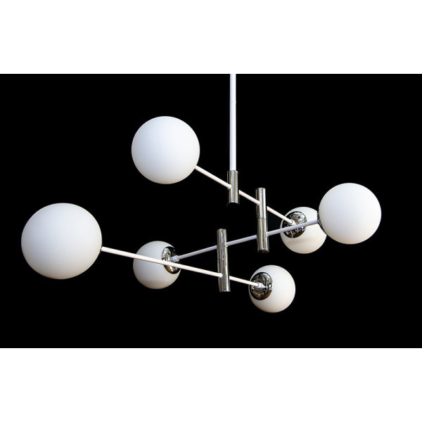 Люстра молекула в стилі лофт зі скляним плафоном Linisoln 8139-6, фото 1