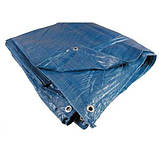 Тент Mastertool 5х8 м 65 г/м? Синій (79-9508), фото 3