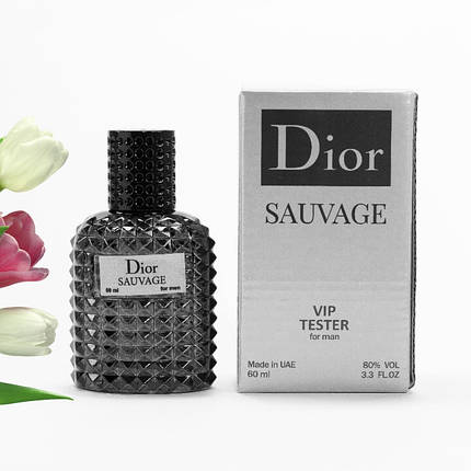 Чоловічий тестер Dior sauvage 60 мл ОАЕ, фото 1