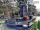 Пам'ятник з чорного граніту № 1709, фото 3