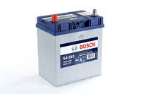 Аккумулятор 40Ah-12v BOSCH (S4019) (187x127x227),L,EN330 (Азия) тонк.клеммы. НДС