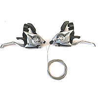 Моноблоки Shimano ST-EF51 3x7 ORIGINAL, сірі