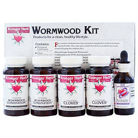 Антипаразитарная програма (Wormwood Kit) Kroeger Herb Co 5 флаконів