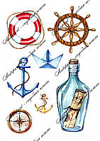 Съедобная картинка "Море, моряку " сахарная и вафельная картинка а4