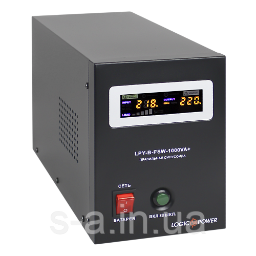ДБЖ з правильною синусоїдою 12V LPY-B-PSW-800VA+(560Вт) 5A/15A, фото 1