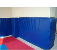 Стеновые протекторы кожзаменитель Синий 100х100х5 см (Тia-sport ТМ)