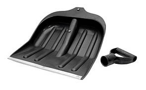 Лопата снігова ГОСПОДАР без черешка 410х450 мм чорна 14-6210