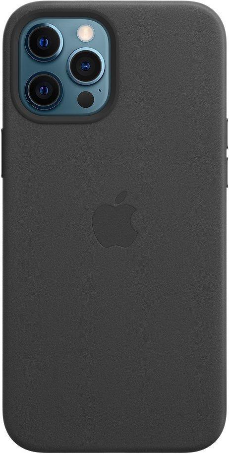 Оригінальний чохол Apple Leather Case with MagSafe Black для iPhone 12 Pro Max MHKM3ZM/A