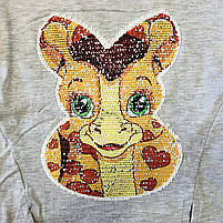 Реглан з мікронапиленням для дівчаток оптом, Wiyan Kids, 98-116 рр., арт. WS-30, фото 3