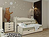 Двох'ярусне ліжко зі сходинками Савана Льон/Дуб крафт Світ Меблів, фото 4