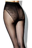 Колготи жіночі з ажурними трусиками 40 Den Pantera Doriana, сірі розмір 2, фото 2