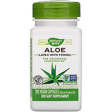 Алое з фенхелем Nature's Way "Aloe Latex with Fennel" 140 мг (100 капсул)