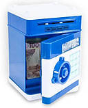 Електронний сейф-копилка Number Bank "Банкомат" дитячий подарунок із кодовим замком і купюроприймачем, фото 3