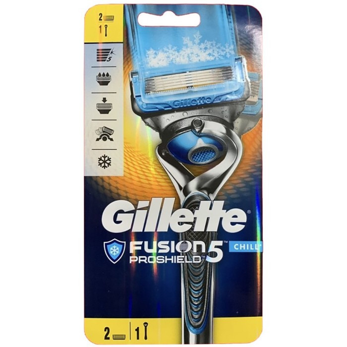 Станок Fusion ProShield Chill 2 картриджі Flexball G0015