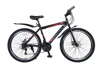 Велосипед SPARK FORESTER 26-ST-19-ZV-D (Чорний з червоним)