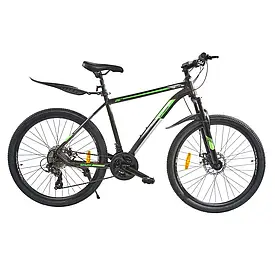 Велосипед SPARK JACK 26-Al-19-AML-D Shimano (Сірий із зеленим)