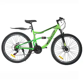 Велосипед SPARK BULLET 27,5-ST-18-AM2-D (Чорний з зеленим)