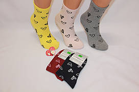 Жіночі шкарпетки середні NK MONTEBELLO 36-40 сердечка пусті