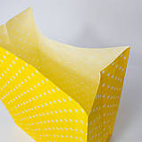 Подарунковий пакет кольоровий паперовий 260*150*350 мм Крафт-пакет з плоским дном з малюнком дитячий святковий, фото 5