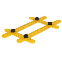 Кутник-шаблометр, шаблон для плитки, лінійка-шаблон FasterTools (Е6964)