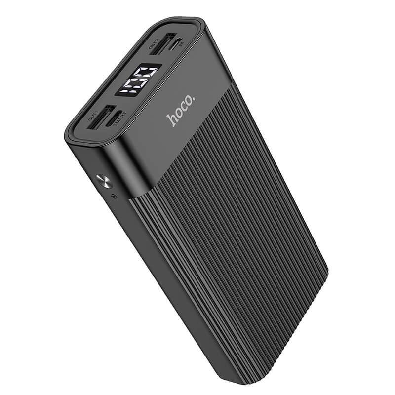 Павербанк PowerBank HOCO Wellspring J85 20000mAh |2USB/Micro-USB/Type-C, 2A| Чорний, фото 1