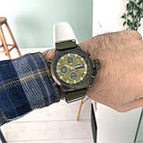 Чоловічі годинники AMST 3003 Black-Green Green Wristband, фото 9