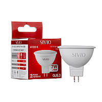 Светодиодная лампа SIVIO 7Вт MR16 GU5.3 4100K нейтральная белая
