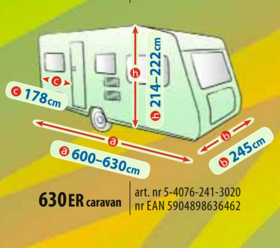 Тент на автодом 600-630 см Kegel-Blazusiak Mobile Garage Caravan 630ER /5-4076-241-3020 - фото 3 - id-p1562617257