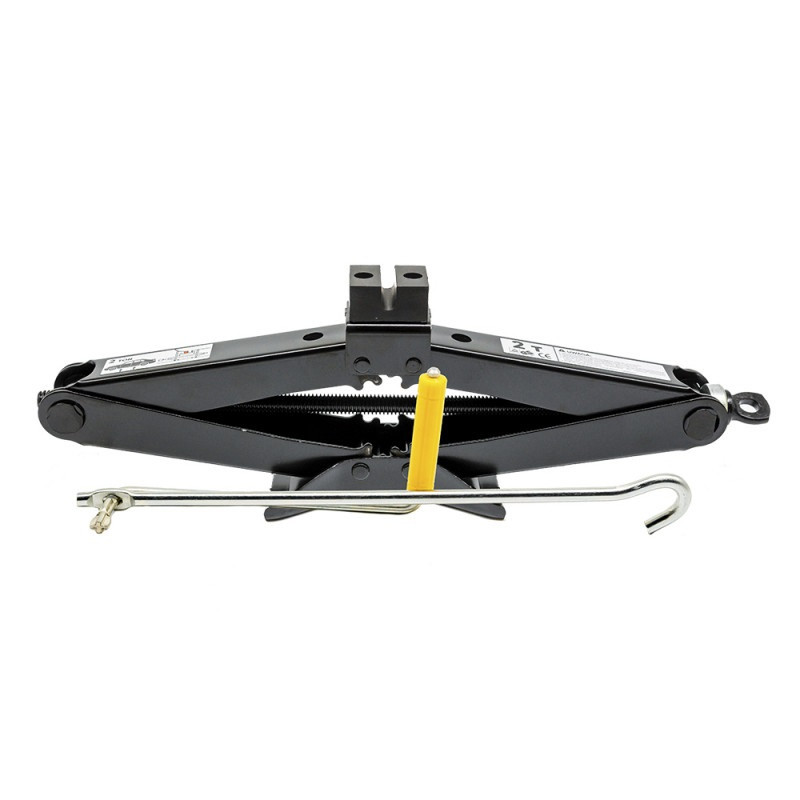 Домкрат 2т Elegant Plus EL 100 831 гвинтовий ромбоподібний з ручкою, фото 1