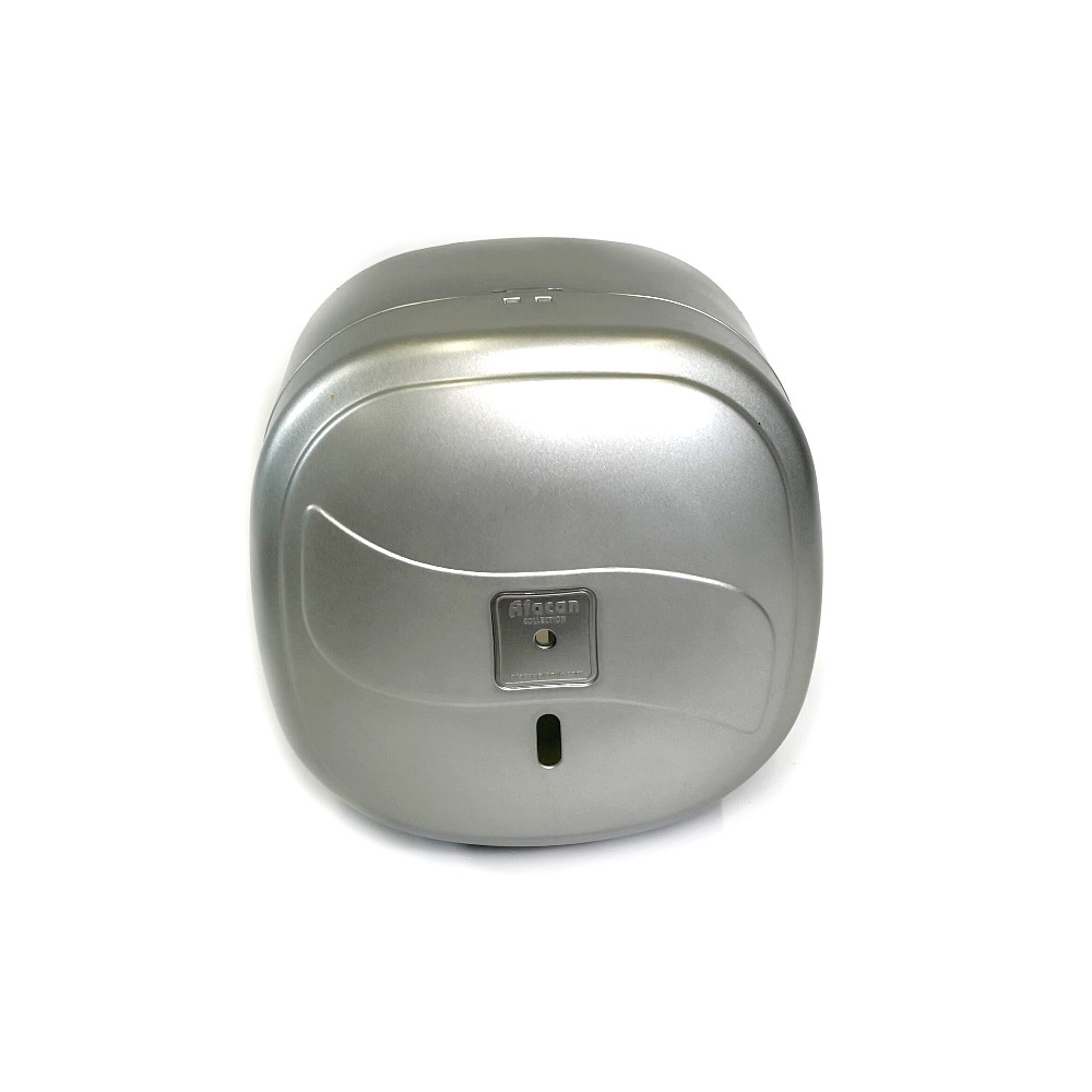 Великий диспенсер для туалетного паперу з боковим витягуванням пластиковий (Сірий), фото 1