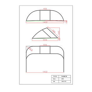 Вітрове скло для моторного човна катера MKM матеріал акрил, фото 3