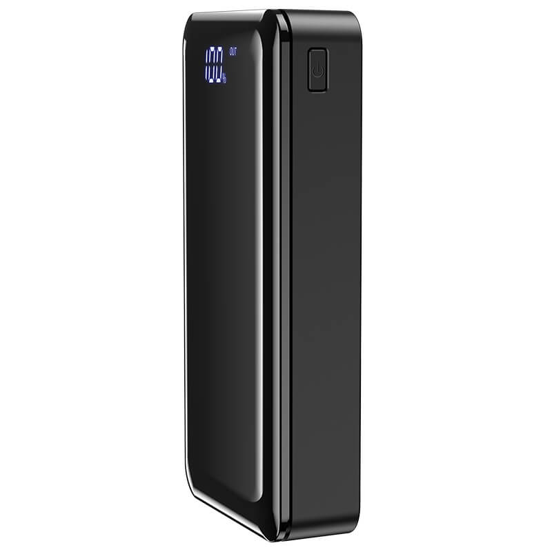 Повербанк со светодиодным цифровым дисплеем 30000mAh BOROFONE BJ8 Extreme |2USB/1Type-C, 2A| Черный - фото 2 - id-p1562646525