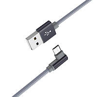 Угловой кабель для телефона для зарядки и передачи данных Micro USB BOROFONE