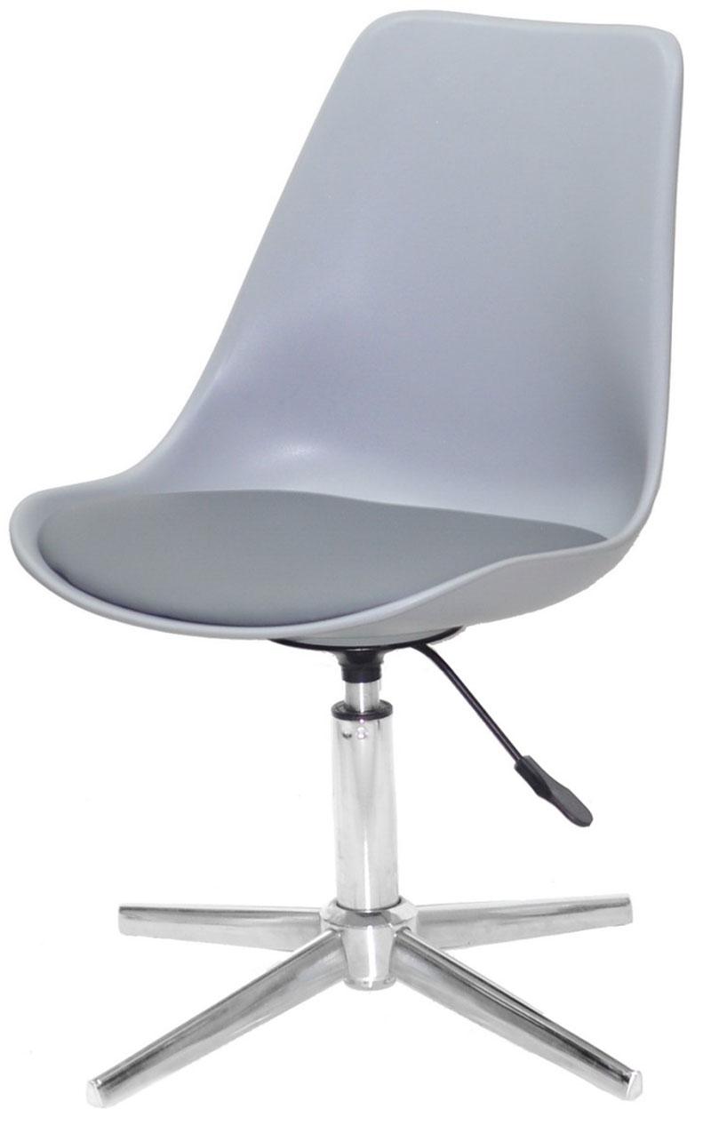 Стілець із регулюванням висоти сидіння Albert Modern Base сірий 370, на хромованій опорі на стопках, фото 1
