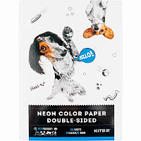 Бумага цветная двусторонняя Kite Dogs K22-288 А4