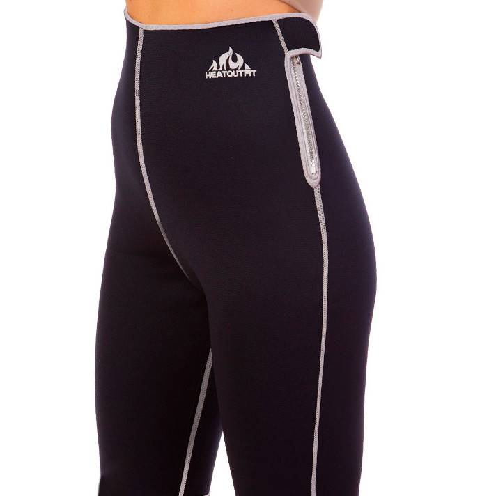 Шорты для похудения с высокой талией "Sport Sweating Pants ST-2150" (р. L), бриджи сауна для бега (TS) - фото 4 - id-p1562668971