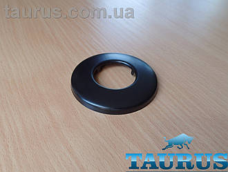 Чорний сферичний декоративний фланець D70/висота 9 мм Black, внутрішній розмір 1" (d33 мм) ThermoPulse