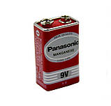 Сольова Батарейка PANASONIC Carbon 6F22 9V Крона, Оригінал, фото 7