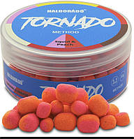 Бойлы для ловли рыбы Haldorado Tornado Squid&Peach (Кальмар-Персик) 6-8 мм
