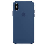 Силиконовый чехол Silicone Case Apple iPhone X Blue Cobalt