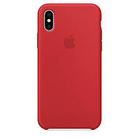 Силиконовый чехол Silicone Case Apple iPhone X Red