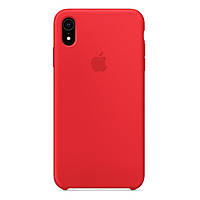 Силиконовый чехол Silicone Case Apple iPhone XR Red (Original)